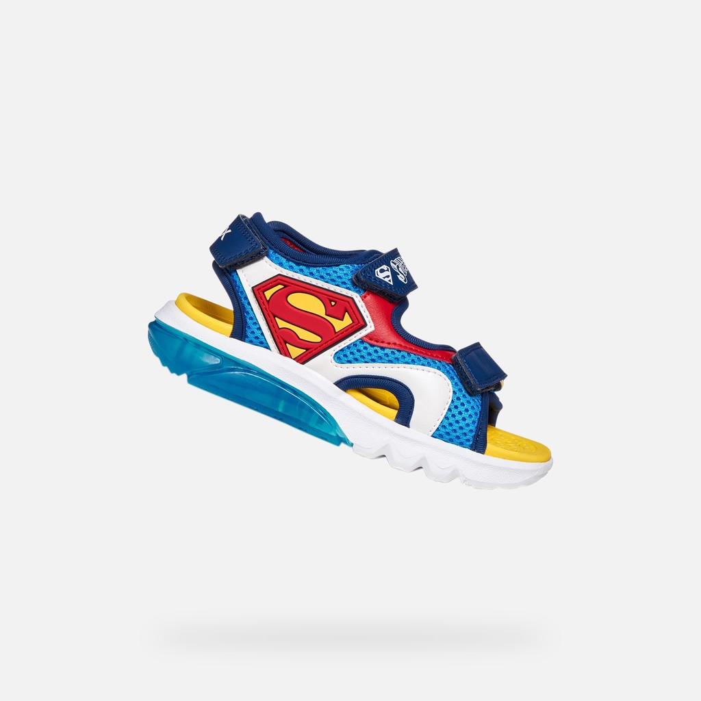 Superman SANDAL CIBERDRON BOY Light blue/Red - image number 0 | GEOX