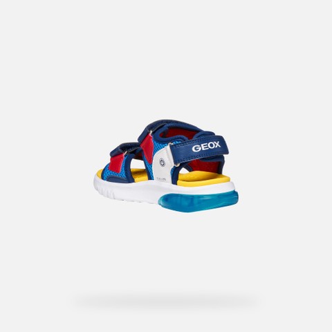 Superman SANDAL CIBERDRON BOY Light blue/Red - image number 4 | GEOX