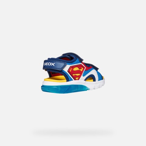 Superman SANDAL CIBERDRON BOY Light blue/Red - image number 5 | GEOX