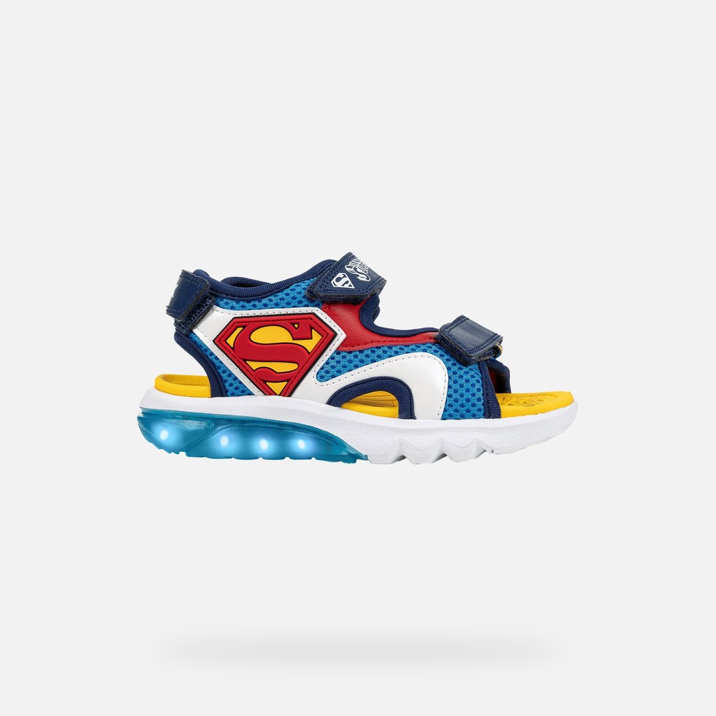 Superman SANDAL CIBERDRON BOY Light blue/Red - image number 1 | GEOX