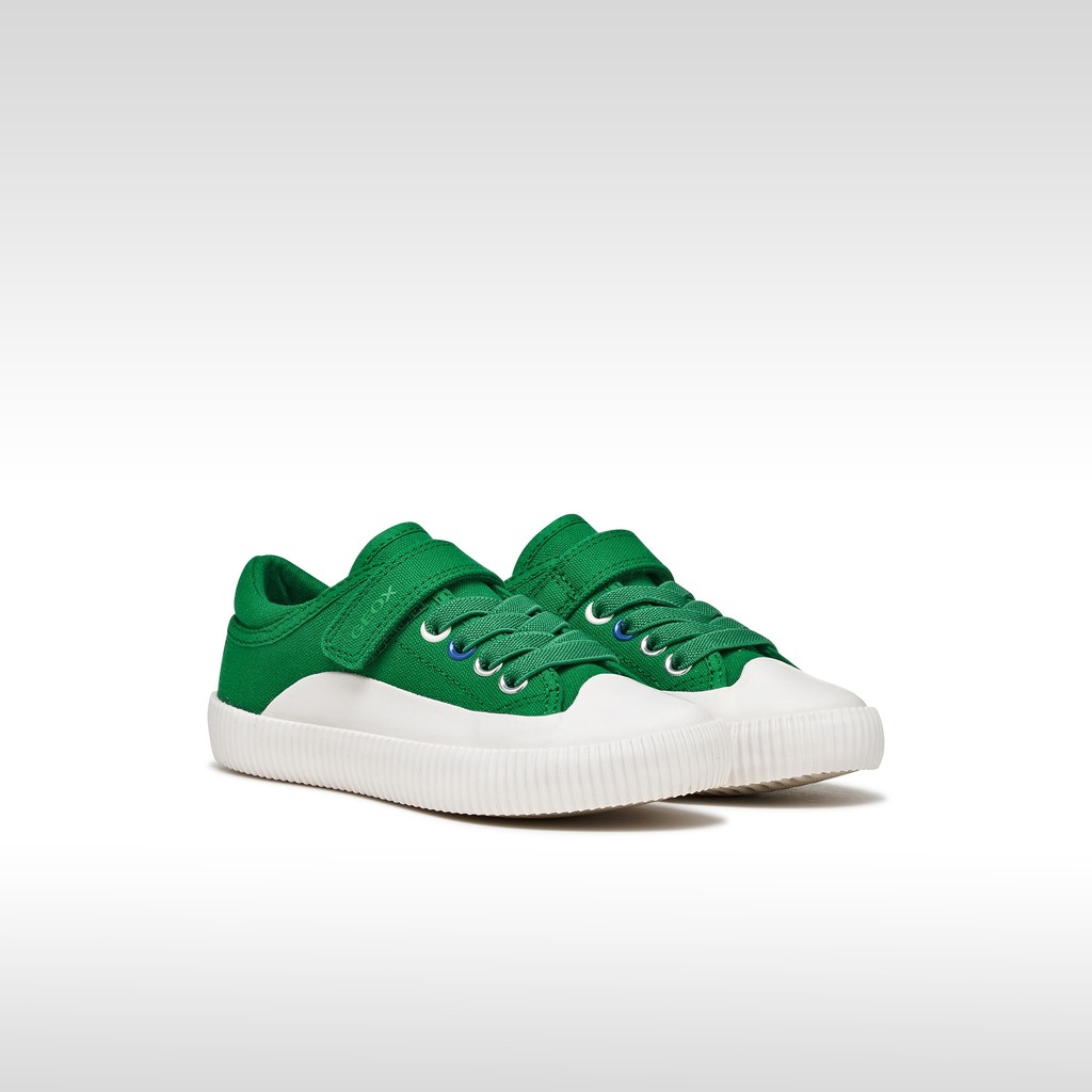 Low top sneakers TIPPESTE JUNIOR Green/White - image number 1 | GEOX