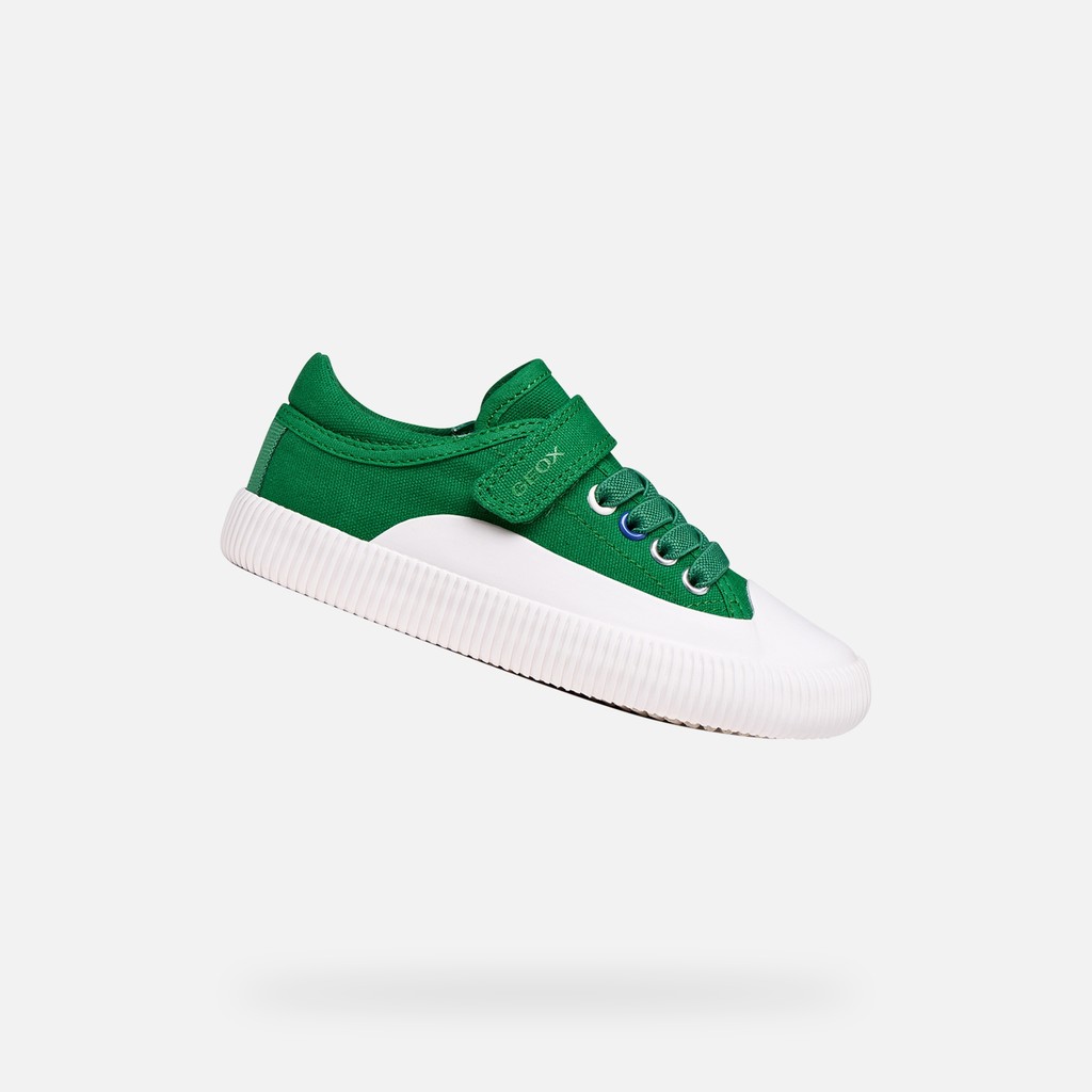 Low top sneakers TIPPESTE BOY Green/White - image number 0 | GEOX