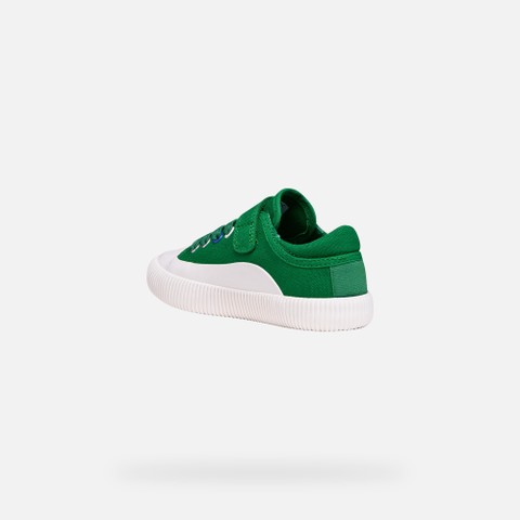Low top sneakers TIPPESTE BOY Green/White - image number 3 | GEOX