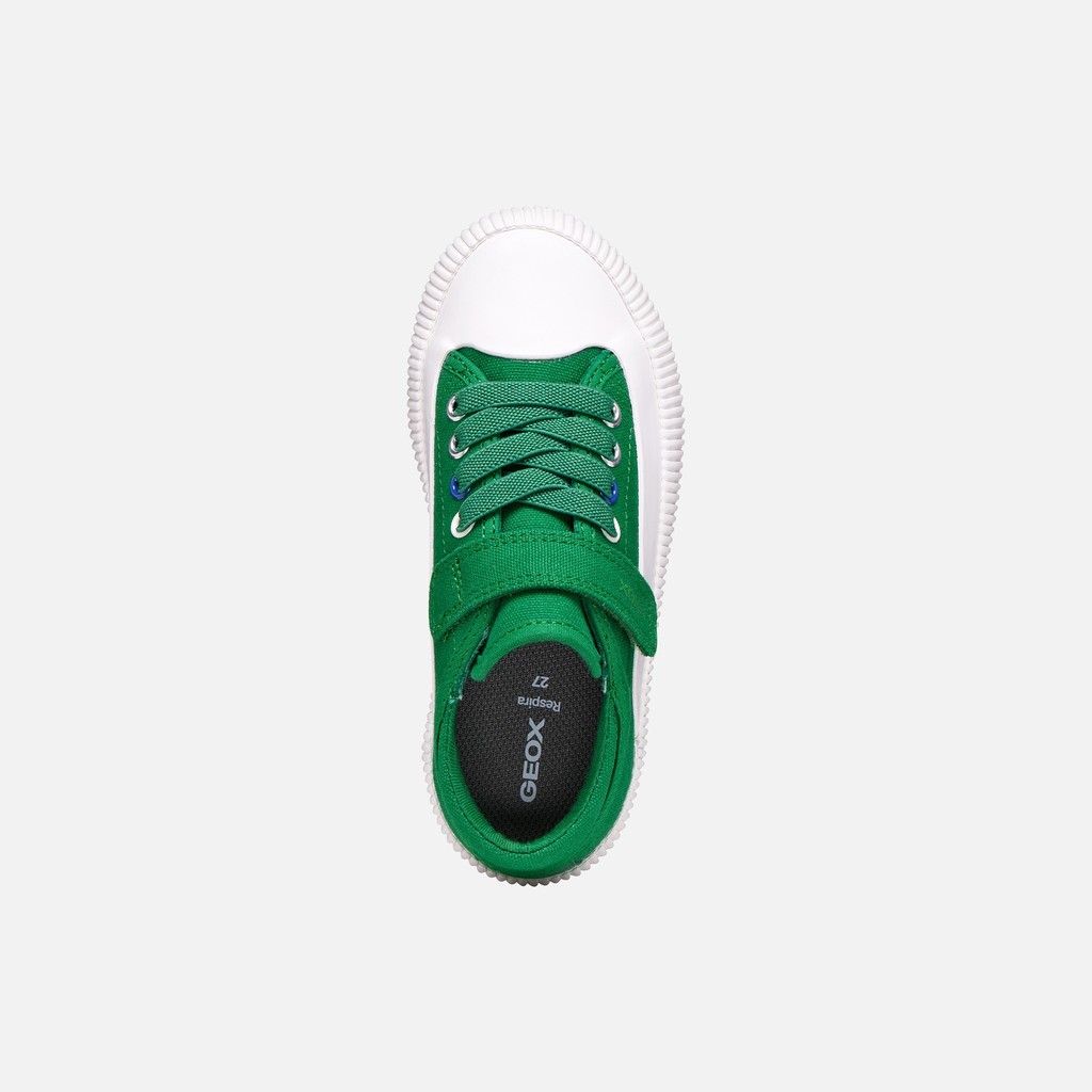 Low top sneakers TIPPESTE BOY Green/White - image number 5 | GEOX