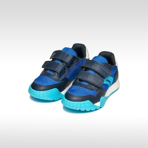 Sneakers mit Riemchen RANN-E JUNGE K&ouml;nigsblau/Marineblau - image number 1 | GEOX