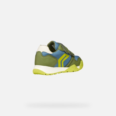 Sneakers with straps RANN-E BOY Avio/Light green - image number 5 | GEOX