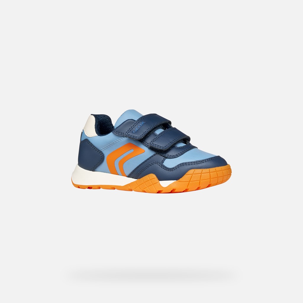 Sneakers with straps RANN-E BOY Light Avio/Light navy - image number 2 | GEOX