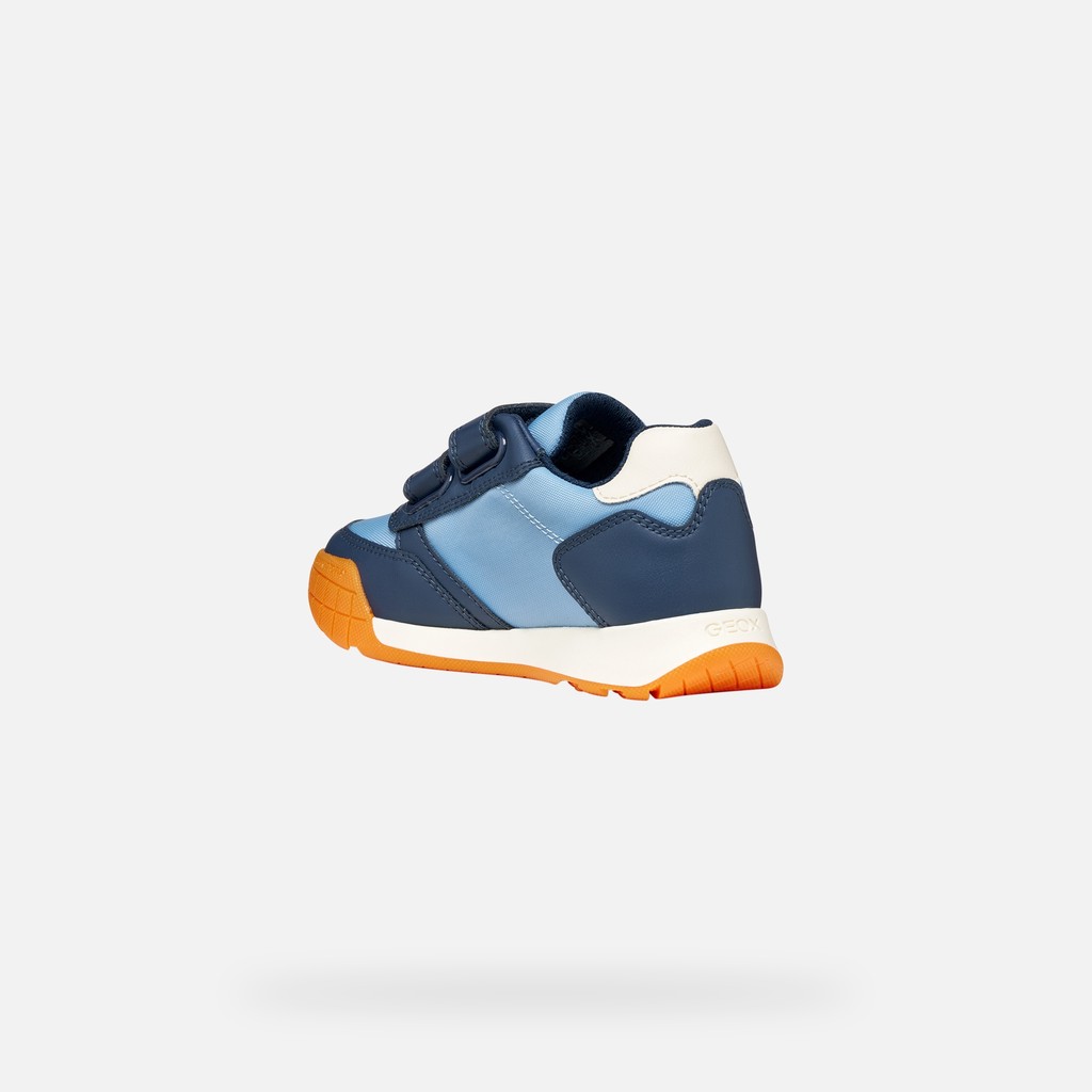 Sneakers with straps RANN-E BOY Light Avio/Light navy - image number 3 | GEOX