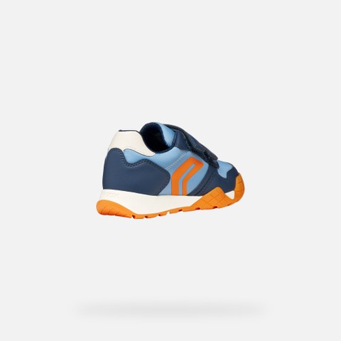 Sneakers with straps RANN-E BOY Light Avio/Light navy - image number 4 | GEOX