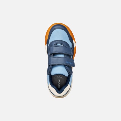 Sneakers with straps RANN-E BOY Light Avio/Light navy - image number 5 | GEOX