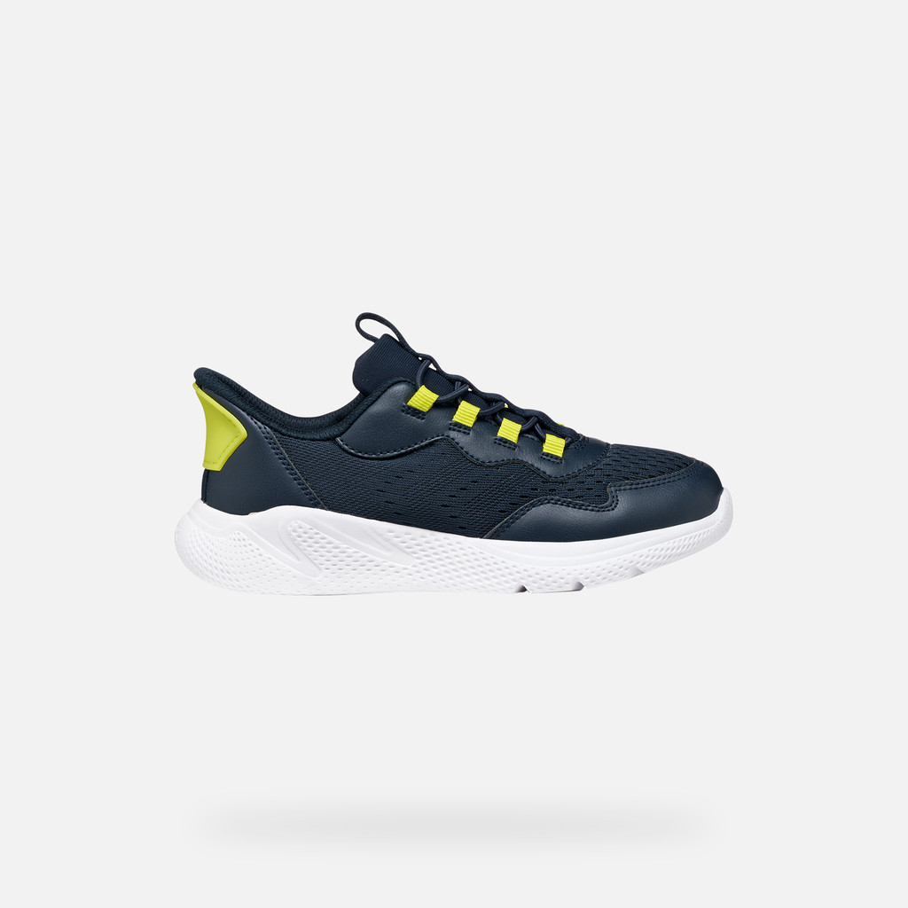 Slip in sneakers SPRINTYE FAST IN BOY Navy/Lime - image number 1 | GEOX