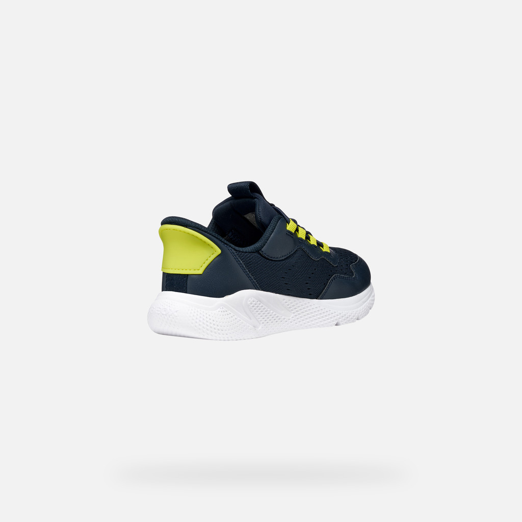 Slip in sneakers SPRINTYE FAST IN BOY Navy/Lime - image number 4 | GEOX