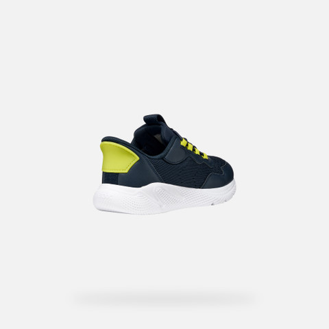 Slip in sneakers SPRINTYE FAST IN BOY Navy/Lime - image number 4 | GEOX
