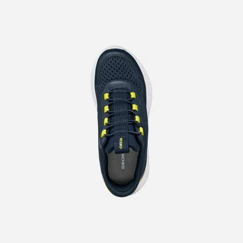 Slip in sneakers SPRINTYE FAST IN BOY Navy/Lime - image number 5 | GEOX
