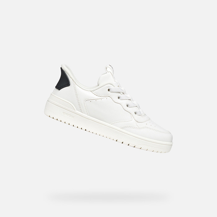 Baskets slip in WASHIBA FAST IN GARÇON Blanc/Noir | GEOX