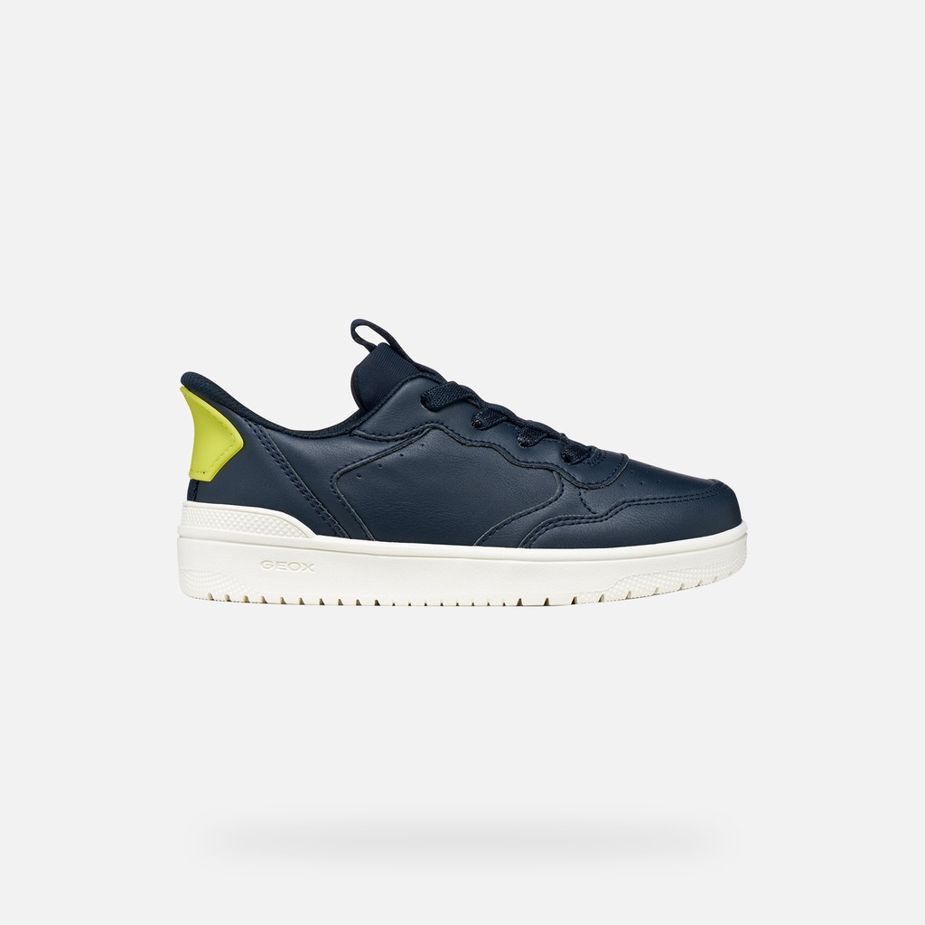 SNEAKERS WASHIBA FAST IN JUNIOR Navy/Lime - image number 1 | GEOX