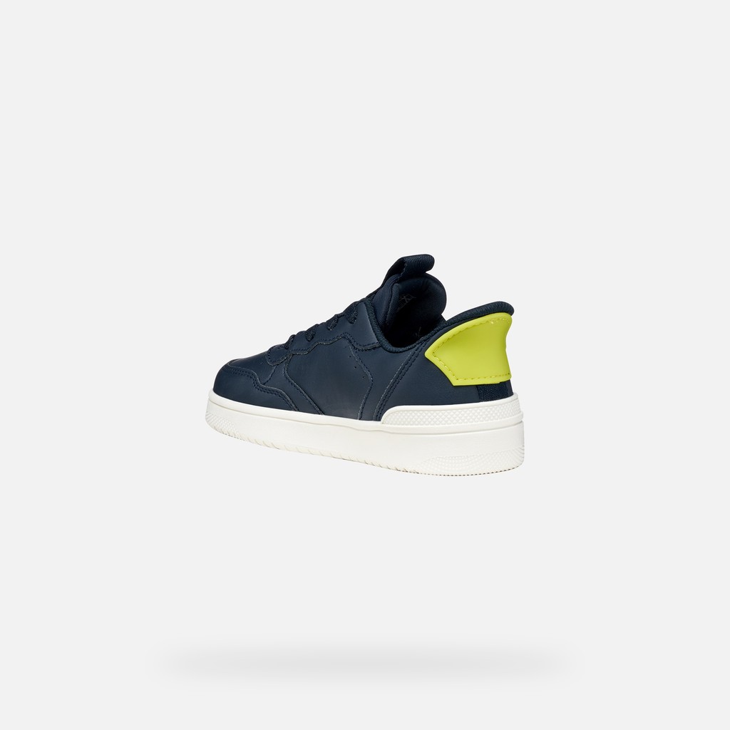SNEAKERS WASHIBA FAST IN JUNIOR Navy/Lime - image number 3 | GEOX