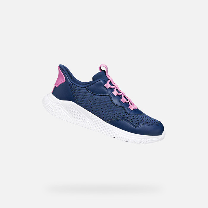 Slip in sneakers SPRINTYE FAST IN GIRL Dark Royal/Dark Pink | GEOX