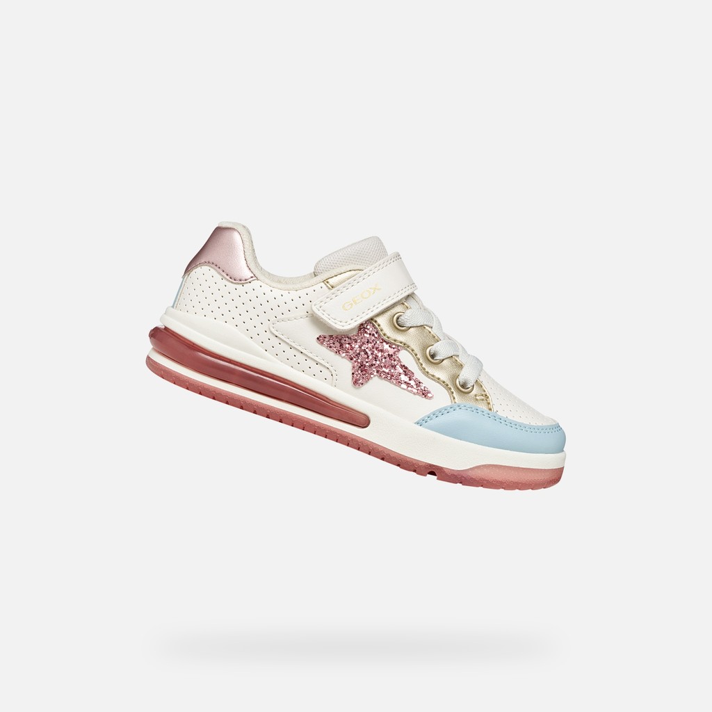 Shoes with lights SKETLITE GIRL White/Light Rose - image number 0 | GEOX