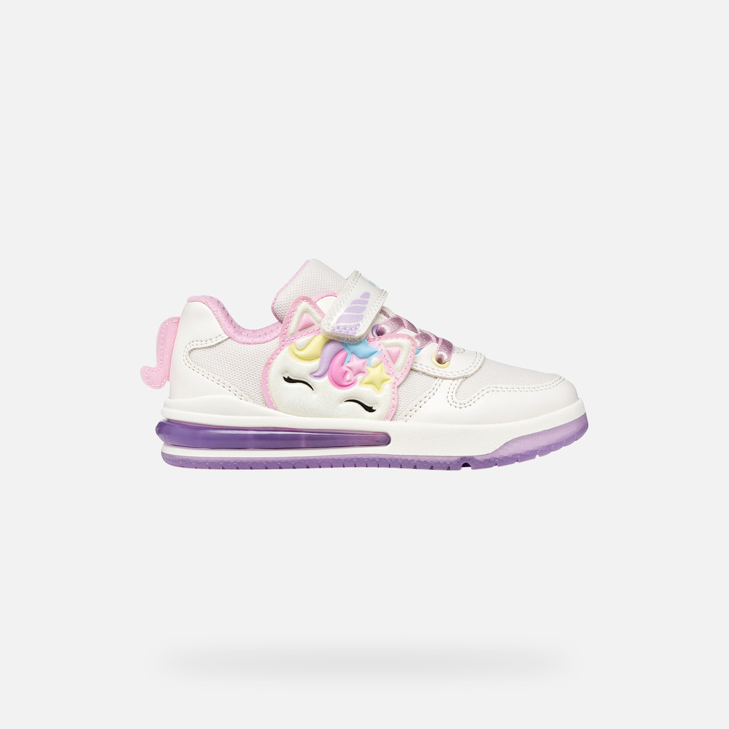 Shoes with lights SKETLITE GIRL White/Pink - image number 2 | GEOX