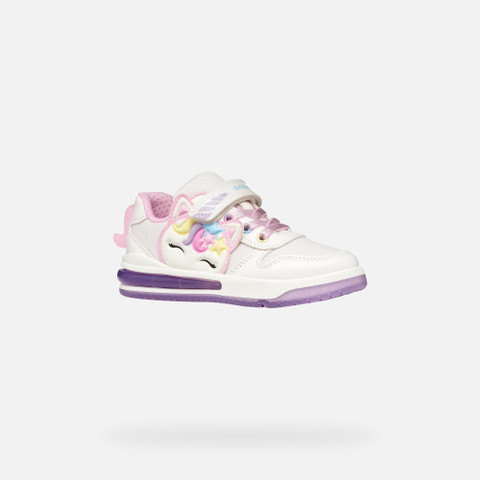 Shoes with lights SKETLITE GIRL White/Pink - image number 3 | GEOX