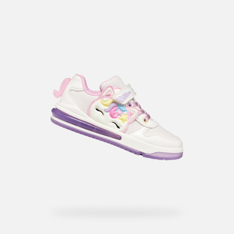 Shoes with lights SKETLITE GIRL White/Pink | GEOX