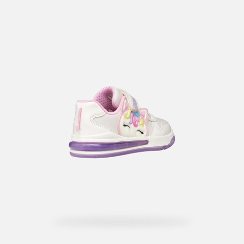 Shoes with lights SKETLITE GIRL White/Pink - image number 5 | GEOX