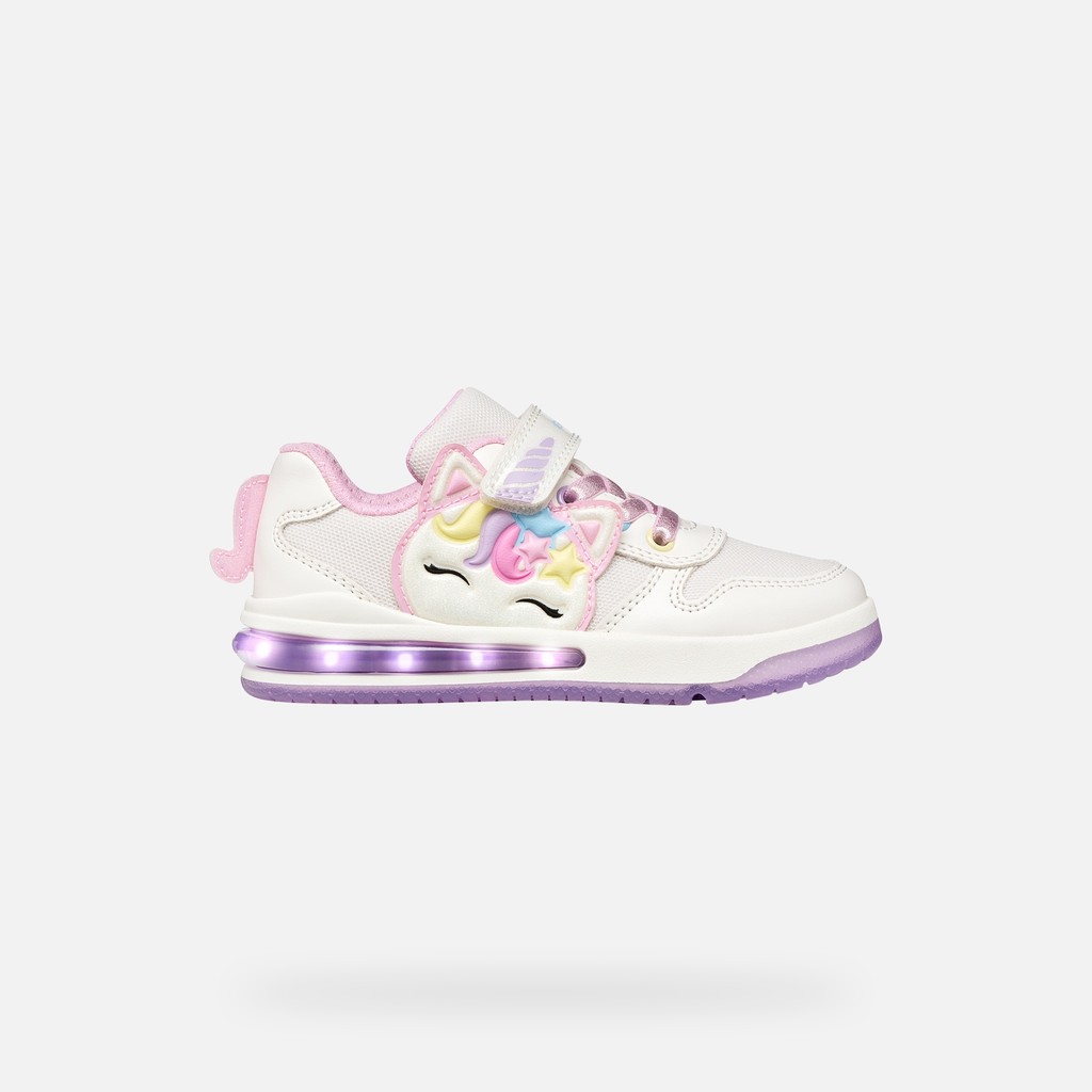 Shoes with lights SKETLITE GIRL White/Pink - image number 1 | GEOX