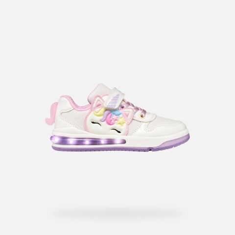 Shoes with lights SKETLITE GIRL White/Pink - image number 1 | GEOX