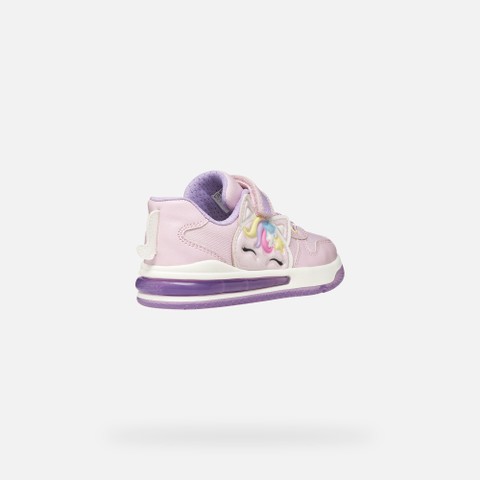 Shoes with lights SKETLITE GIRL Pink/Lilac - image number 4 | GEOX