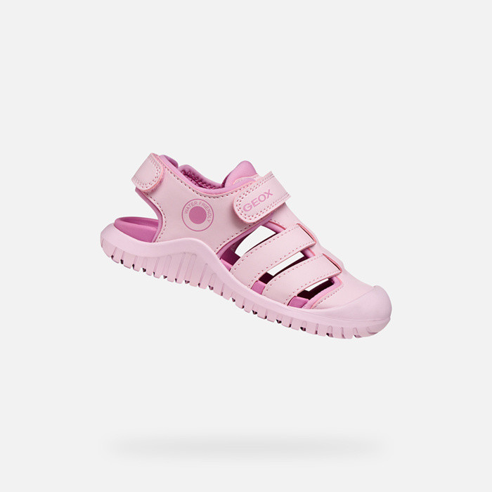 Closed toe sandals S. FUSBETTO PRO   GIRL Pink/Dark pink | GEOX