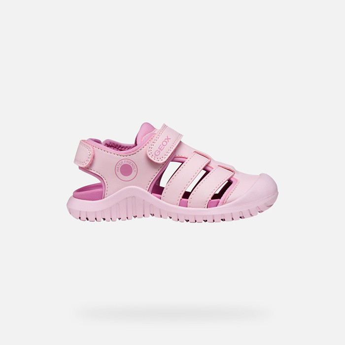 Closed toe sandals S. FUSBETTO PRO   GIRL Pink/Dark pink | GEOX