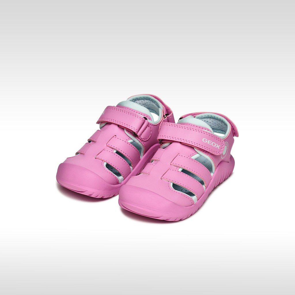 Closed toe sandals S. FUSBETTO PRO   GIRL Dark Pink/Aqua - image number 1 | GEOX
