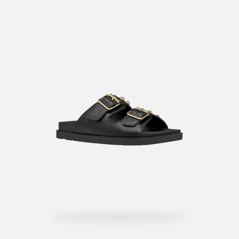 Slides shoes SANDAL FOAMMENTERA GIRL Black - image number 2 | GEOX