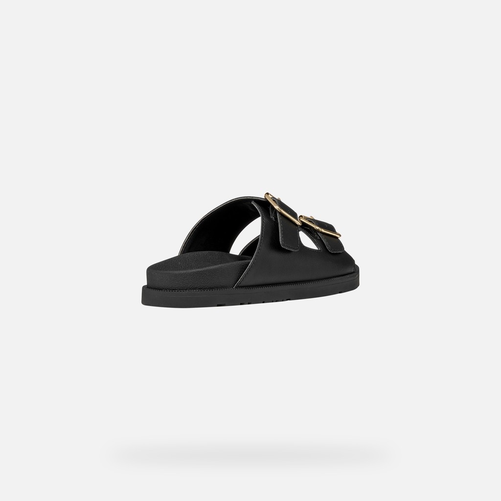 Slides shoes SANDAL FOAMMENTERA GIRL Black - image number 4 | GEOX