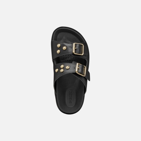 Slides shoes SANDAL FOAMMENTERA GIRL Black - image number 5 | GEOX