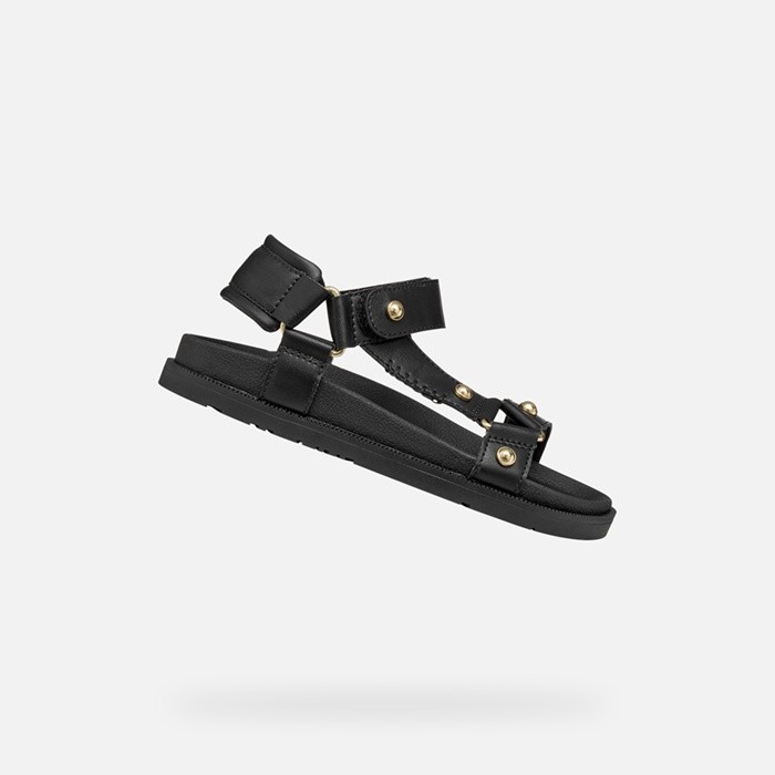Sandals with straps SANDAL FOAMMENTERA GIRL Black | GEOX