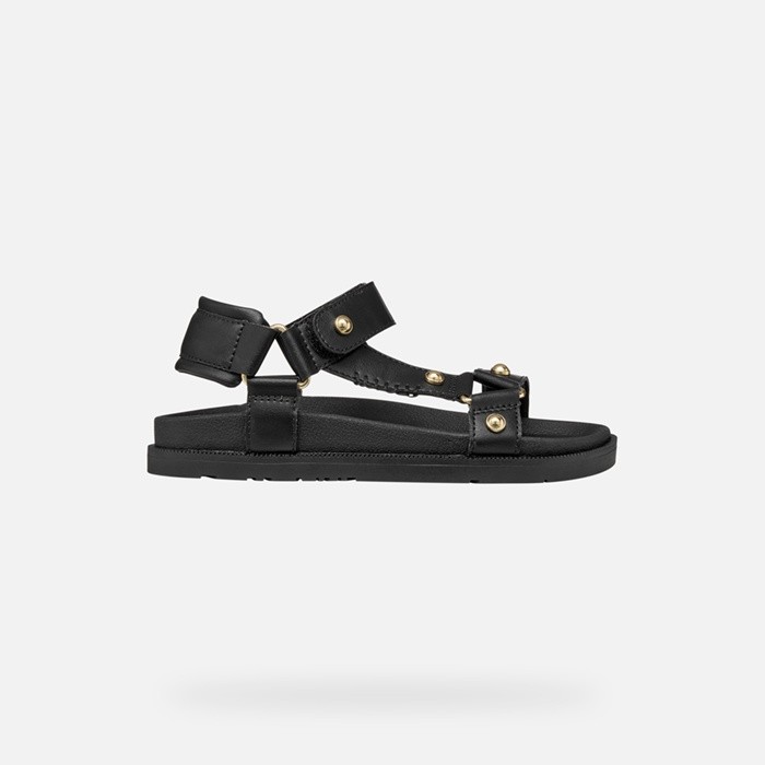 Sandals with straps SANDAL FOAMMENTERA GIRL Black | GEOX