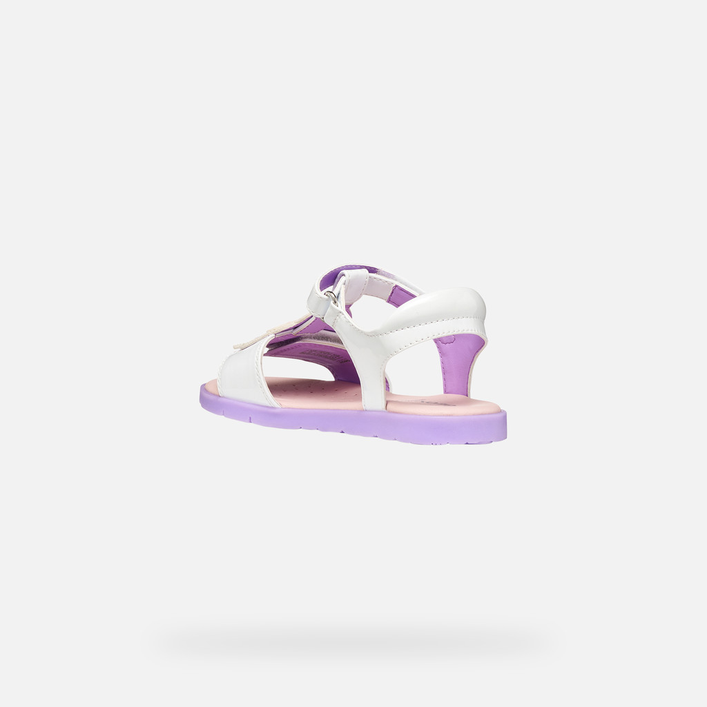 Open sandals SANDAL JOYFOOT GIRL White/Lilac - image number 3 | GEOX