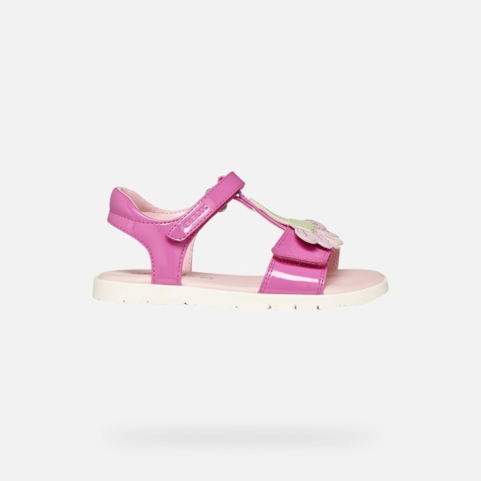 Open sandals SANDAL JOYFOOT GIRL Fuchsia/White | GEOX