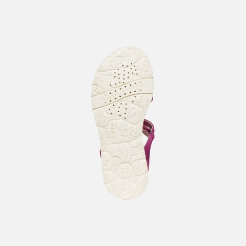 Open sandals SANDAL JOYFOOT GIRL Fuchsia/White - image number 6 | GEOX
