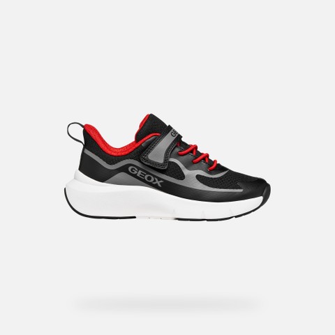 Low top sneakers PRO-RAN BOY Black/Red - image number 1 | GEOX