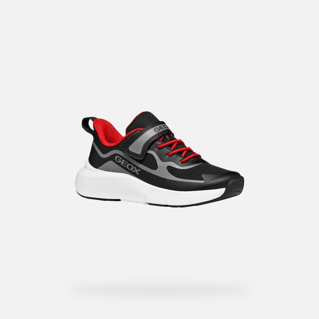 Low top sneakers PRO-RAN BOY Black/Red - image number 2 | GEOX