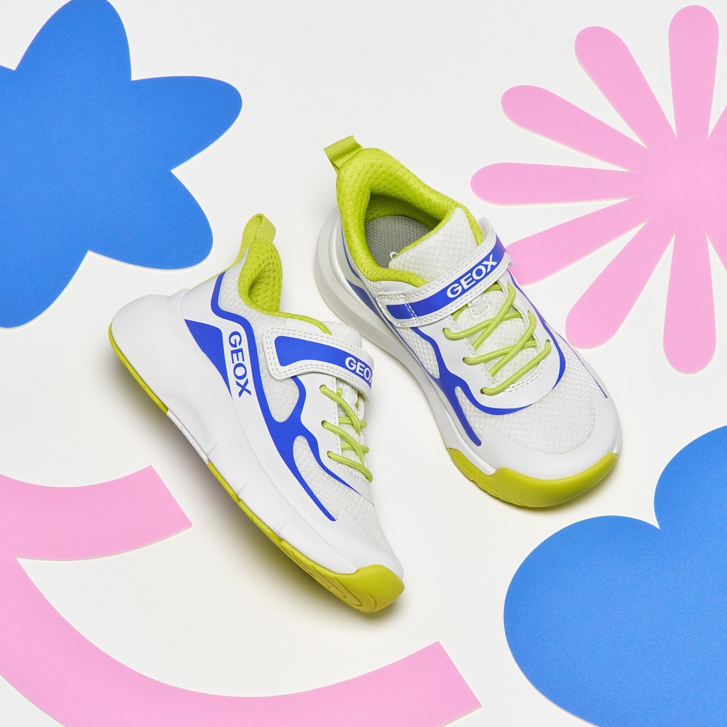 Low top sneakers PRO-RAN BOY White/Royal - image number 5 | GEOX