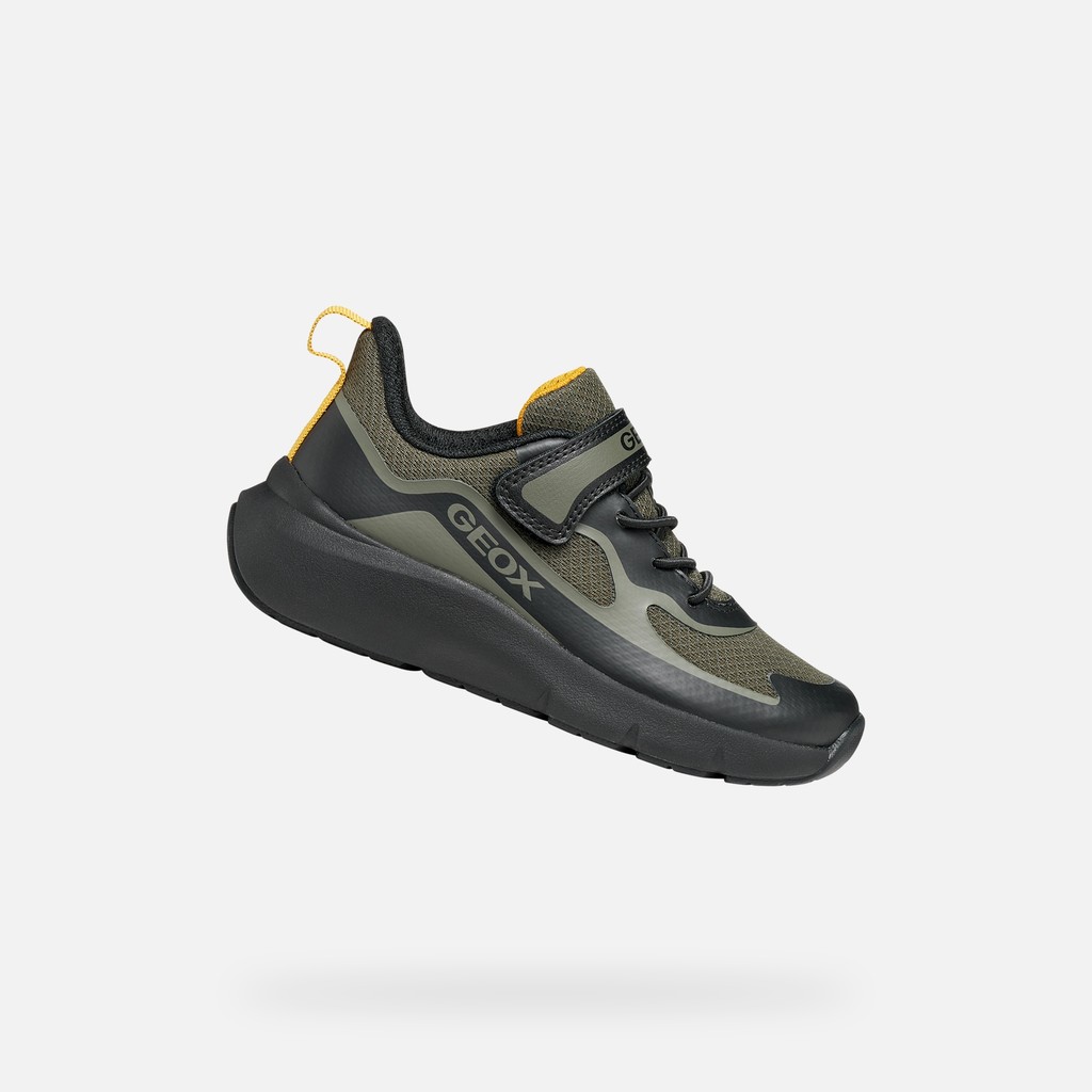 Hard toe sneakers PRO-RAN JUNIOR Dark Green/Black - image number 0 | GEOX