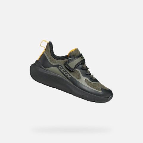 Hard toe sneakers PRO-RAN JUNIOR Dark Green/Black | GEOX