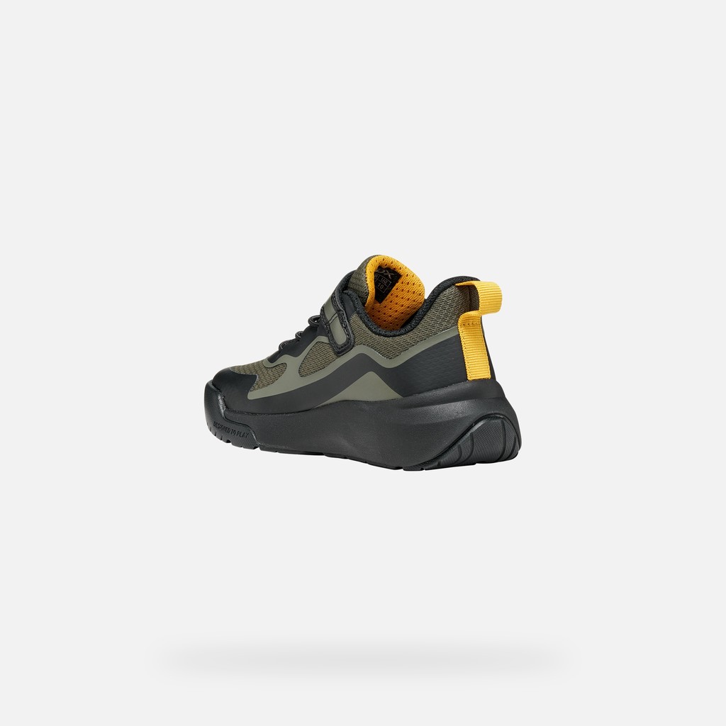 Hard toe sneakers PRO-RAN JUNIOR Dark Green/Black - image number 3 | GEOX