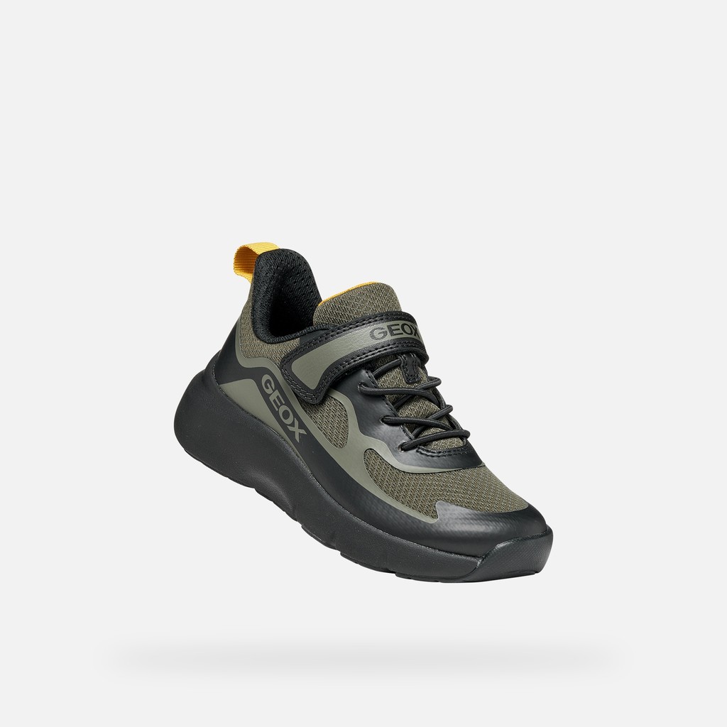 Hard toe sneakers PRO-RAN JUNIOR Dark Green/Black - image number 4 | GEOX