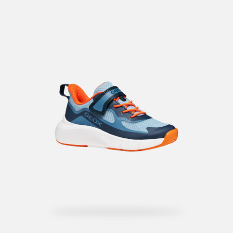 Niedrige Sneakers PRO-RAN JUNGE Marineblau/Orange - image number 2 | GEOX