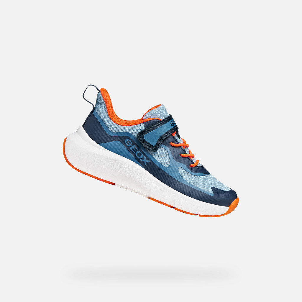 Niedrige Sneakers PRO-RAN JUNGE Marineblau/Orange - image number 0 | GEOX